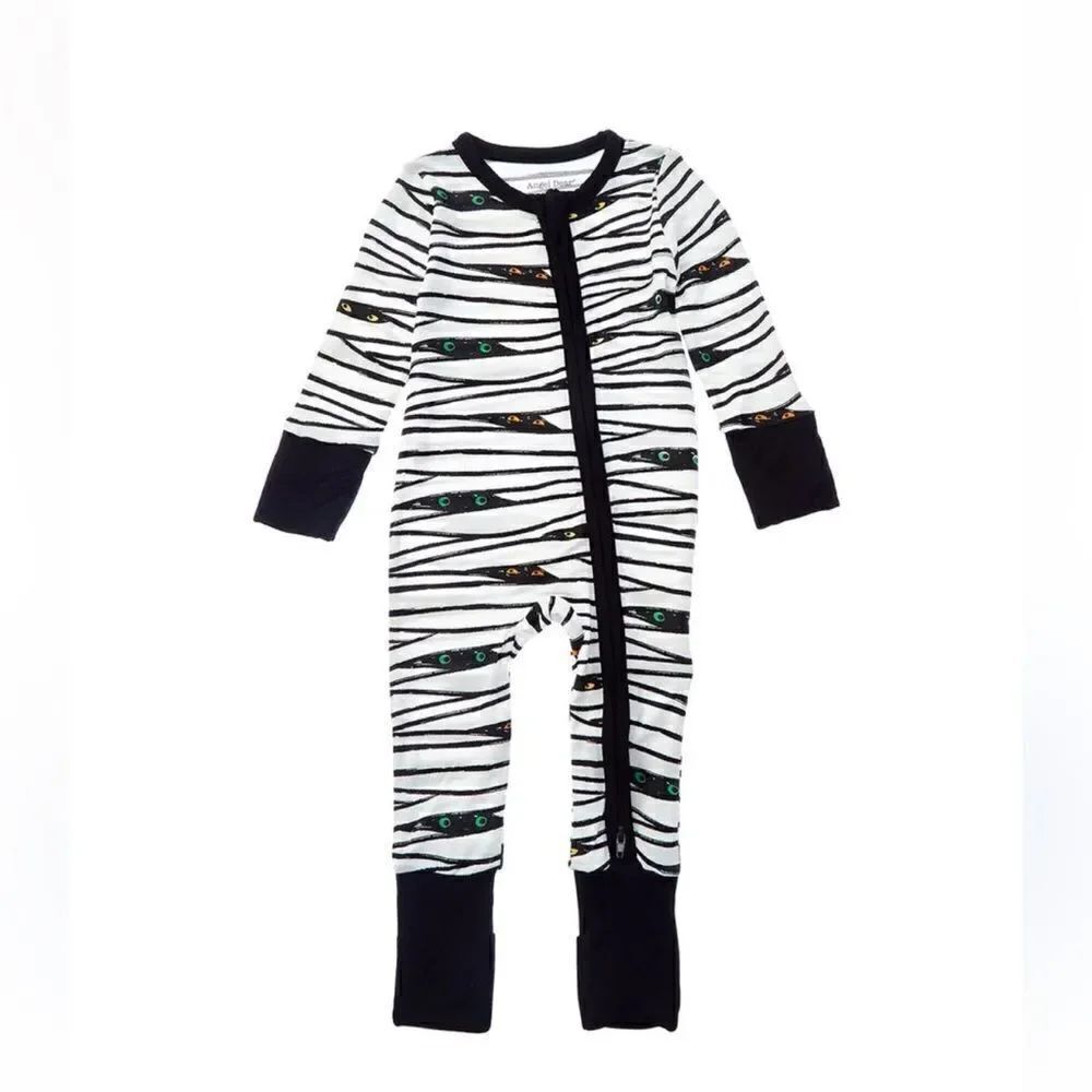 Angel Dear Two-way Zippered Footie Zebra